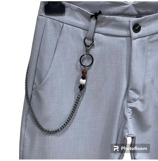 pantalone uomo tasca america slim classico capri sartoriale super - immagine 2