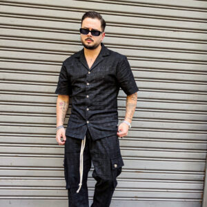 coordinato uomo ricamato "super"