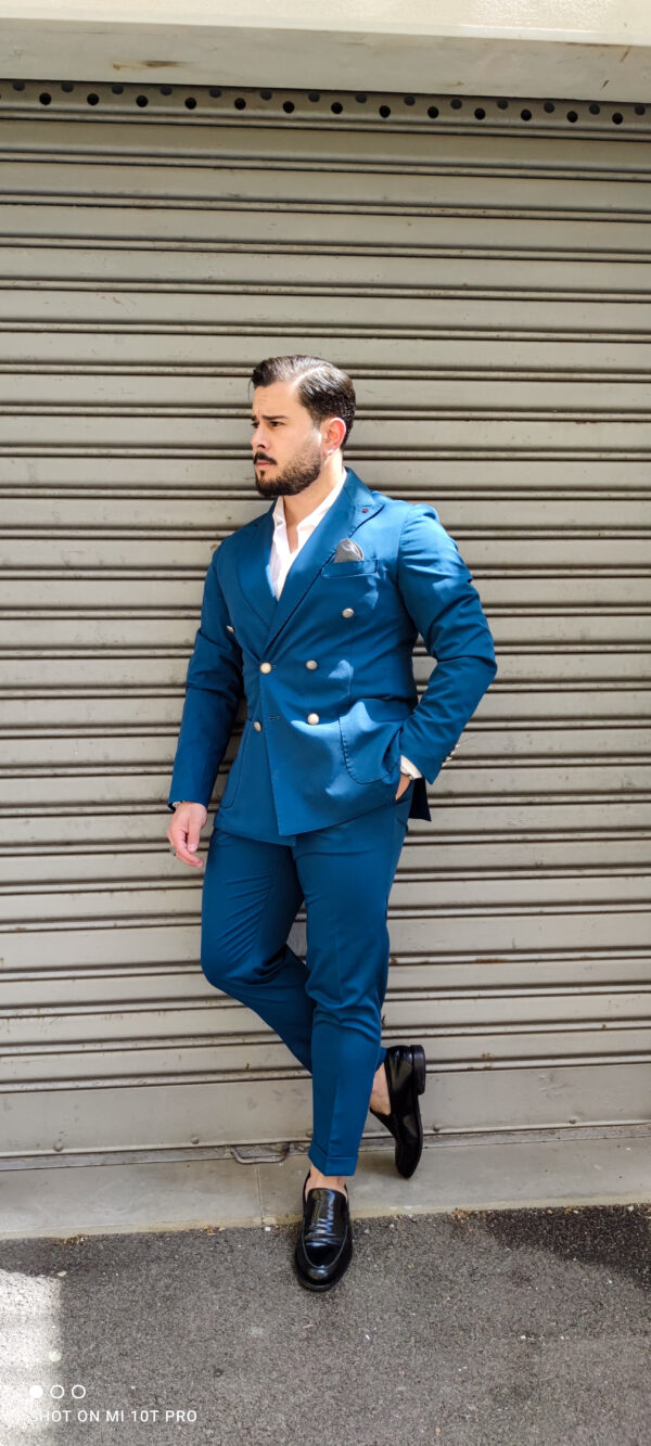 abito doppio petto slim fit - immagine 3