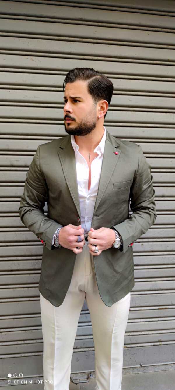 giacca monopetto slim fit - immagine 3