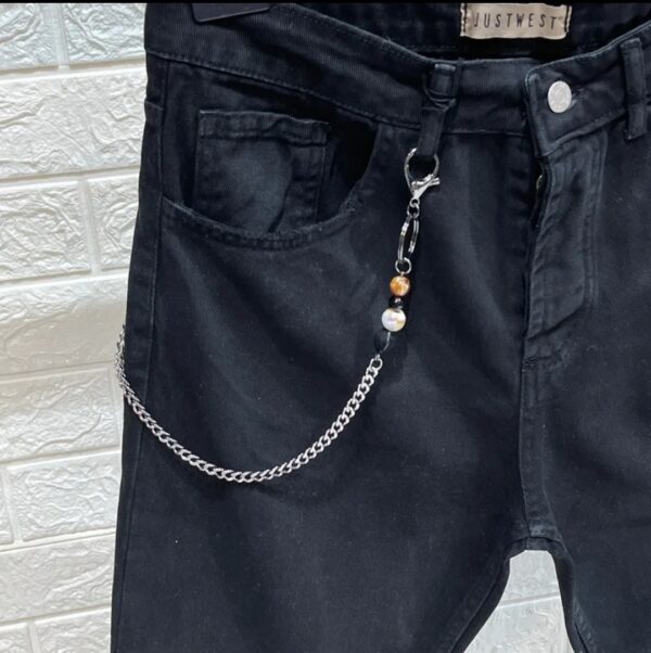 pantalone nero basic - immagine 4