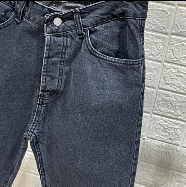 pantalone in denim grigio - immagine 3