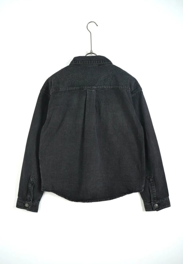 giacca jeans strass - immagine 4