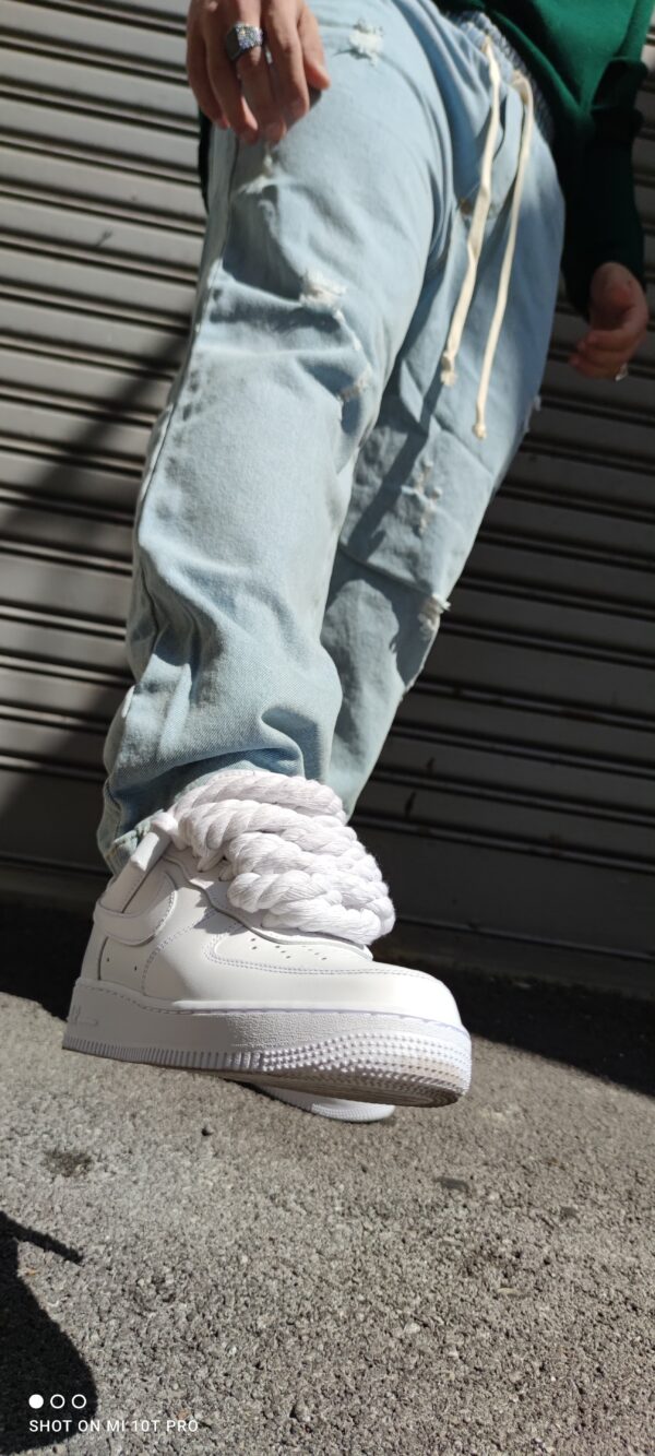 pantalone jeans con molla - immagine 6