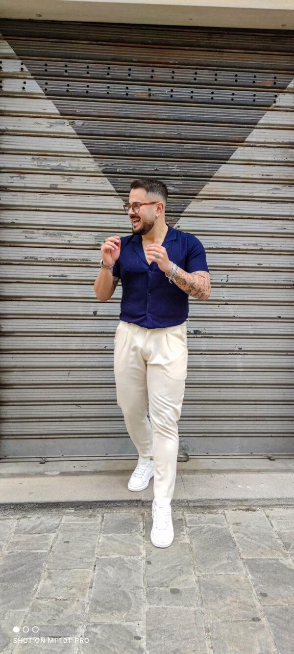 maglia camicia in filo - immagine 2