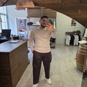Pantalone carrot Doppia Pince