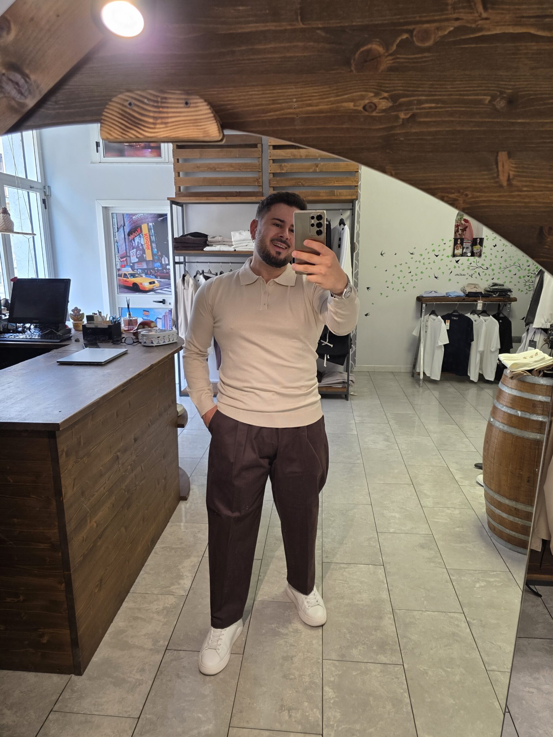 Pantalone carrot Doppia Pince