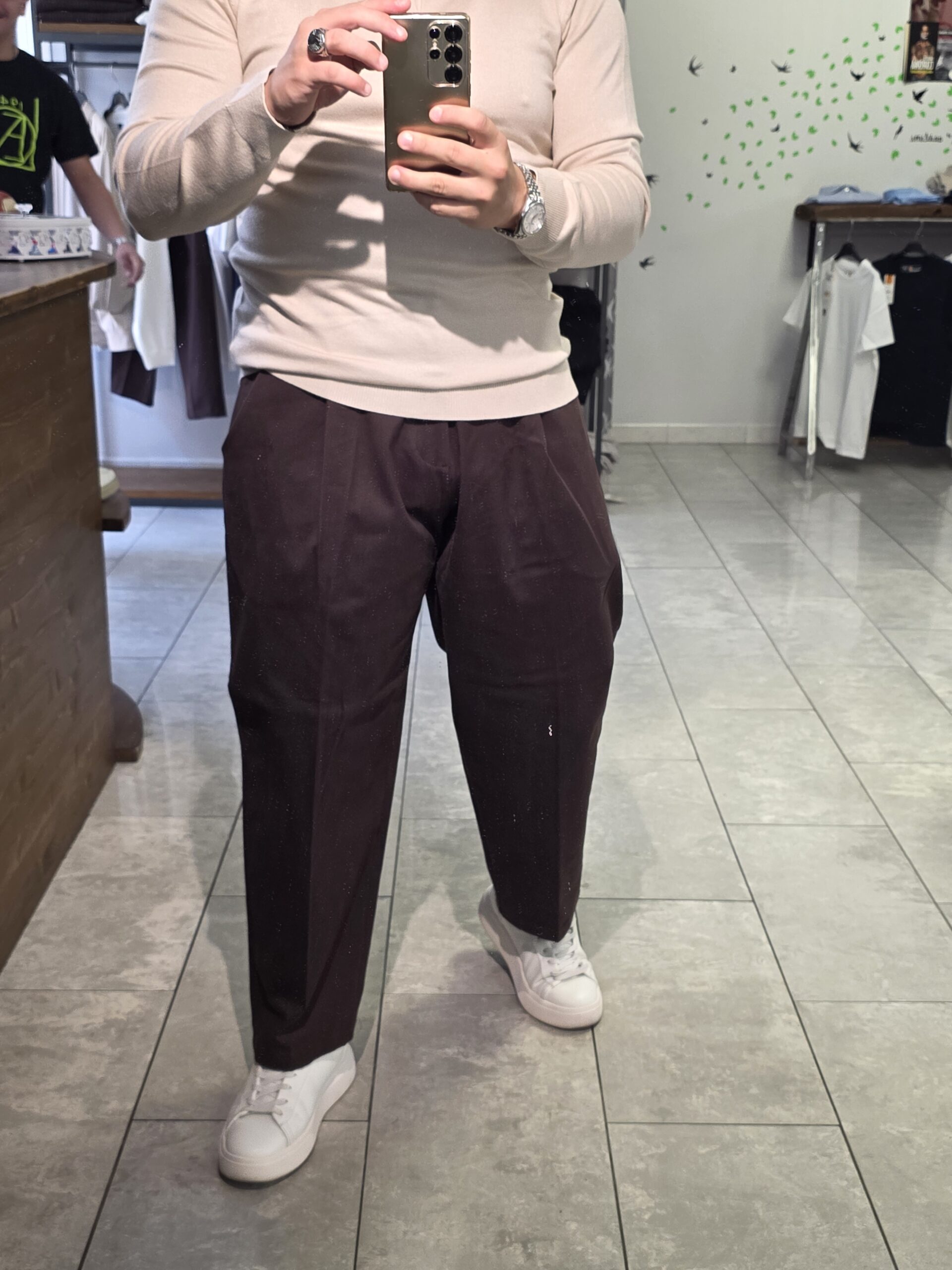 Pantalone carrot Doppia Pince - immagine 3